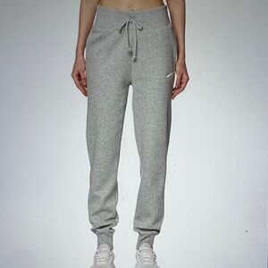 Nike Women’s Phoenix Fleece Joggers Heather Gray Sweatpants size XXS